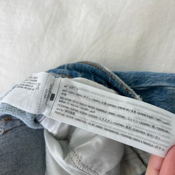 Abercrombie & Fitch The Baggy Low Rise Denim Jeans Size 28 / 6 Curve Love - Picture 11 of 13